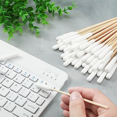 Sweetude 500 Pcs 6 Inch Dog Ear Cotton Swabs Long Cotton Swabs Pet Cotton Swabs Pets Ear Cleaner Swabs with Long Bamboo Handle for Dogs Cats Ear Cleaning Supply for Puppies and Pets - Image 5