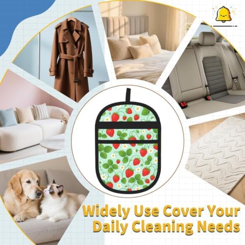 Strawberry Pet Hair Removal Glove Brush Pet Hair Remover Tool for Carpet - Image 7