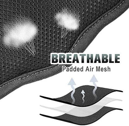 BARKBAY No Pull Dog Harness Large Reflective Dog Harness with Front Clip and Easy Control Handle for Walking Training Running with ID tag Pocket(Black,S) - Image 6