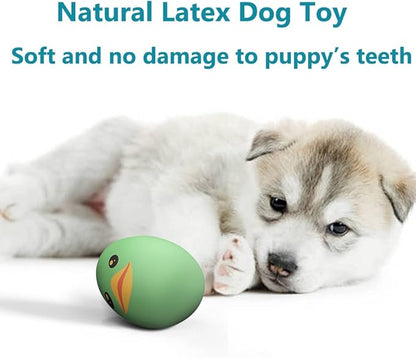 SCHITEC Squeaky Dog Toys, [8 Pack] Latex Squeaker Bouncy Egg for Small Medium Pets Puppies, 2.5” Soft Animal Rubber Interactive Fetch Ball Set