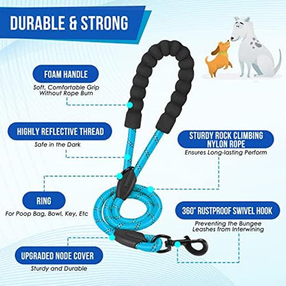Lukovee Double Dog Leash, Reflective Heavy Duty Lead, No Tangle - Image 2