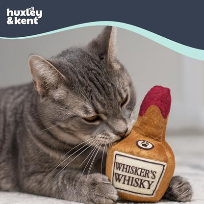 Huxley & Kent Plush Crinkle Catnip Cat Toy, Whisker's Whiskey - Image 3