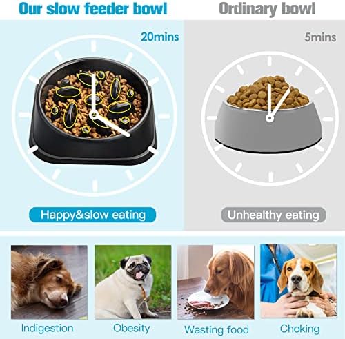 UPSKY Slow Feeder Small Dog Puzzle Bowl Feeder - Anti-Slip, Anti-Bloat, Anti-Choking - Image 3