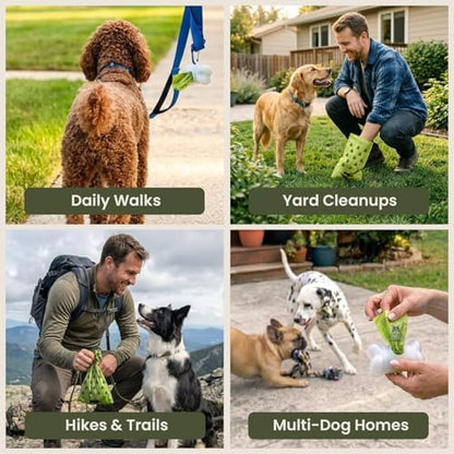 Pogi's Dog Poop Bag Dispenser with Metal Carabiner Clip - Includes 15 Pogi's Poop Bags for Dogs - Image 5