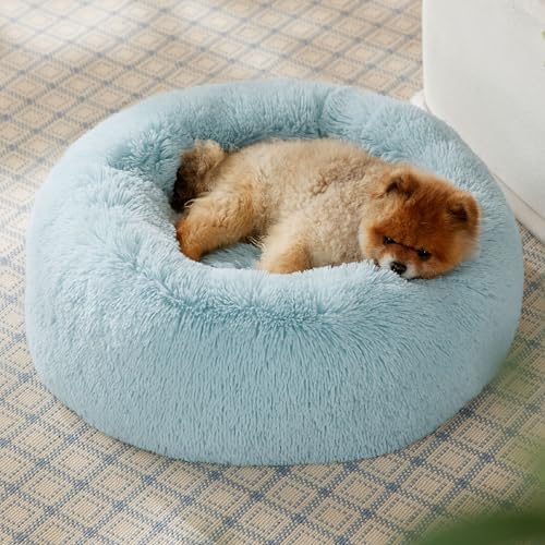 Bedsure Calming Small Dog Bed Donut Washable Cat＆Puppy Bed,23 inches - Image 4