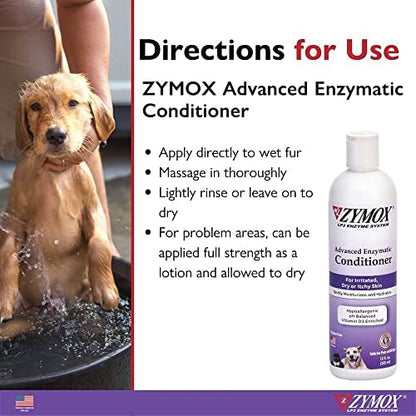 ZYMOX Advanced Enzymatic Leave-On Conditioner, 12oz. – for Pets & Animals of All Ages: Conditions, Detangles, Soothes, & Moisturizers Skin & Coat - Image 6