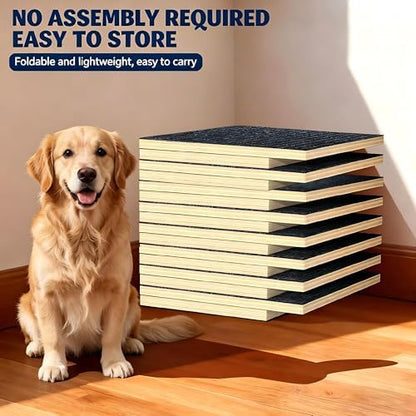 Dog Ramp for Stairs, 2 Pack Foldable Anti-Slip Stair Ramp for Small Dogs, Wooden Pet Steps for Senior, Adjustable Low-Angle Dog Stair - Image 5