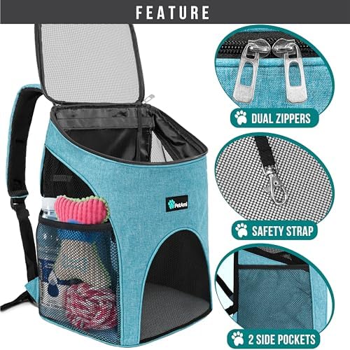 PetAmi Cat Backpack Carrier for Small Dogs and Large Cats, Airline Approved - Image 3