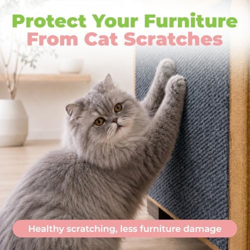 Catify Peel & Stick Cat Scratching Mat - Gray, L:78" - Image 2