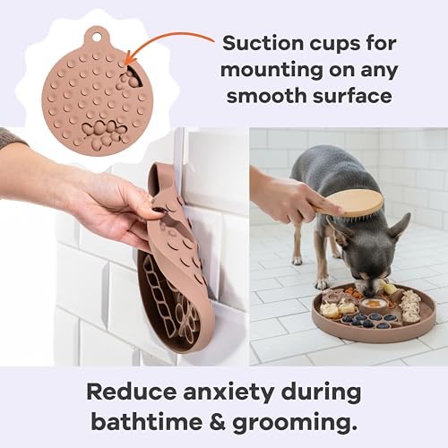 Dog Lick Mat - Silicone Slow Feeder with Suction Cups - for Fast Eaters - Image 3