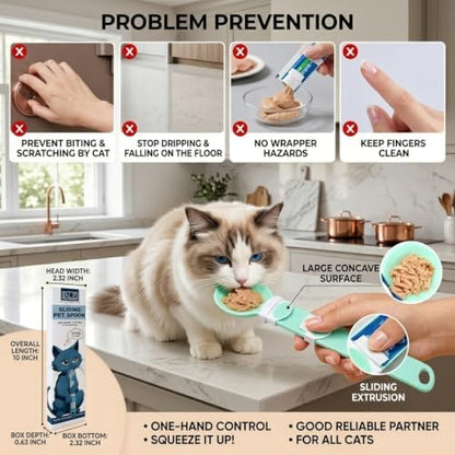 Lick Mat for Dogs & Cats 5 PCS Set 2 Slow Feeder Lick Mats with Suction Cups, Cat Strip Feeder, Scraper & Brush, Dog Lick Mat for Anxiety Relief & Peanut Butter Pad for Grooming & Boredom - Image 2
