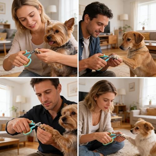 Beginner Friendly Pet Nail Clippers, Dual Hole Design for Cats & Puppies, Stainless Steel Trimmer Prevents Split Nails, No-Slip Grip, Safe Quick Trim for Small Pets (Pink) - Image 7