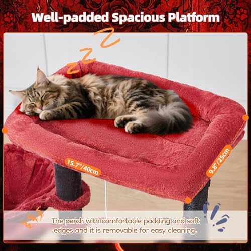 Taoqimiao Gothic Cat Tree, 38.5In Cat Tower for Indoor Cats, for Kittens - Image 3