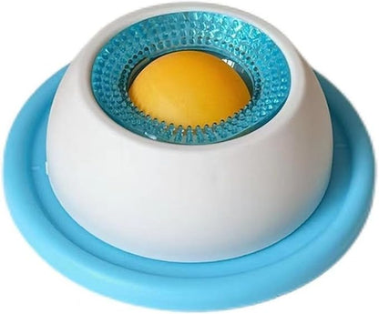 Slow Feeder Lick Mat Bowl - Interactive Anxiety Relief Food Dispenser for Dogs and Cats, Puppy Kitten Training(Blue for Dog)