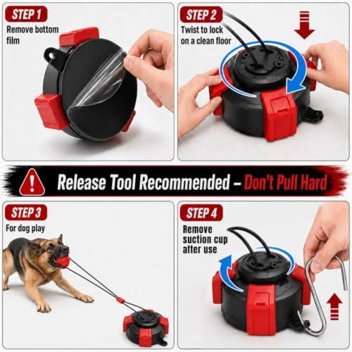 Interactive Suction Cup Toys for Large Dogs with Extended Rope, Dog Tug of War for Aggressive Chewers, Durable Stimulation Toys to Keep Them Entertained - Image 5