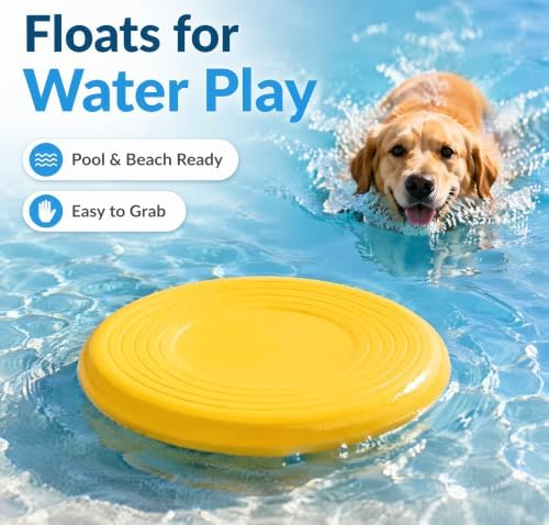 Flying Disc Dog Toy, Interactive Dog Toys - Soft Frisbee for Dogs, Durable Dog Frisbee for Outdoor Play, Visible Color Toys for Active Dogs - Image 2