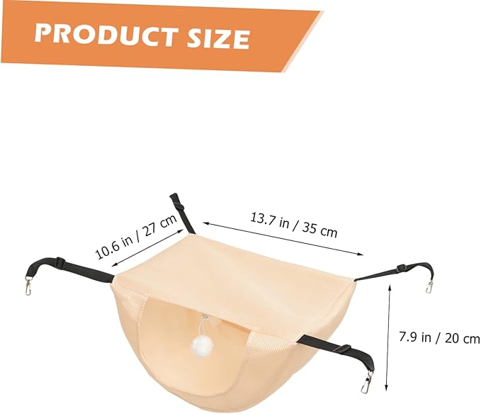 Cat Cage Hammock Breathable Cat Bed for Indoor Use Hanging Hammock for Pets Comfortable and Washable for Play and Sleep