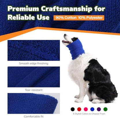 Dog & Cat Calming Band Cat Anxiety Relief Cover,Double Layer Thickened Pet Ears Elastic Neck Band Noise Cancelling Ear Muffs for Anxiety Relief/Noise Protection,Grooming,Thunder,Fireworks - Image 4