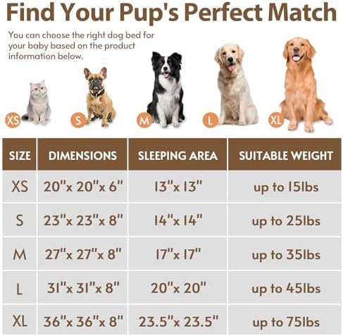 JOLLYVOGUE Calming Dog Bed Medium Size Dog, Anti-Anxiety Donut Medium Pet Bed, 27 inches Fluffy Faux Fur Round Cat Bed (Orange) - Image 6