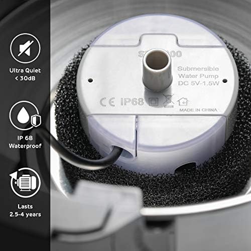 iPettie Water Fountain Pump for Stainless Steel Cat Drinking Fountain - Image 4