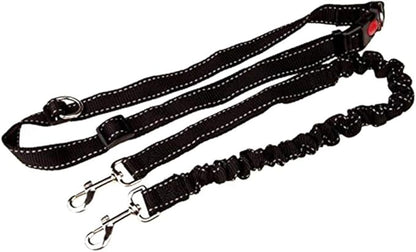 39.30Inch Bungee Dog Leash Waist,Hands Free Dog Leash Slip for Walking Hiking Running (Lumbar Waist Belt 26"-43")