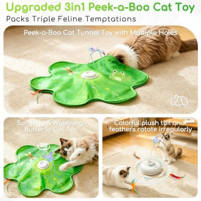 Interactive Cat Toys, Rechargeable with Auto Play and Bird Chirps - Image 2