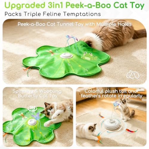 Interactive Cat Toys, Rechargeable with Auto Play and Bird Chirps - Image 2