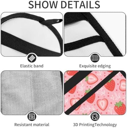 Pink Strawberry Pet Hair Removal Glove Brush Hair Remover Tool for Carpet - Image 4