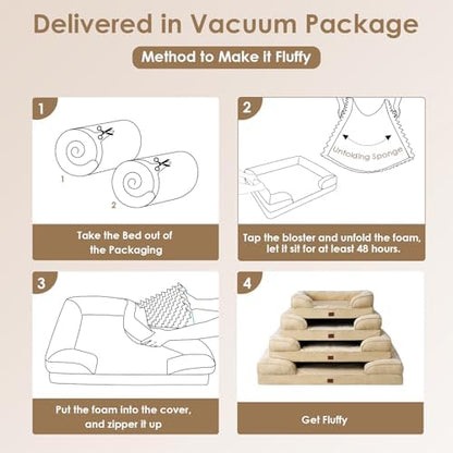 EHEYCIGA Orthopedic Small Dog Bed, Waterproof Memory Foam Washable Pet Beds - Image 7