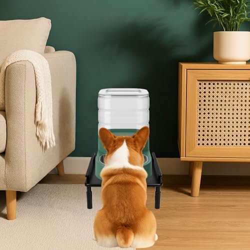 Dog Water Dispenser Stand, Metal Raised Holder for Pet Automatic Feeders, Height Adjustable Elevated Stand for Pet Feeders, Suitable for Cats, Small & Medium Dogs [Stand Only] - Image 2