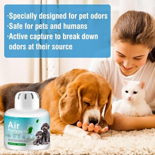 Pet Odor Eliminator Gel, 5.3 oz Pet Odor Absorber Box, 90-Day Long-Lasting Odor Absorber for Cats & Dogs, Plant-Based Air Freshener for Home, Litter Box, Kennel & Pet Areas (B) - Image 6