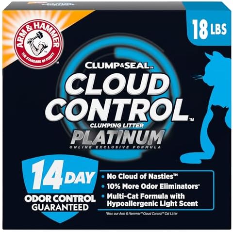 ARM & Hammer Cloud Control Platinum Cat Litter, Multi-Cat, 18 lbs by ARMHAMMER