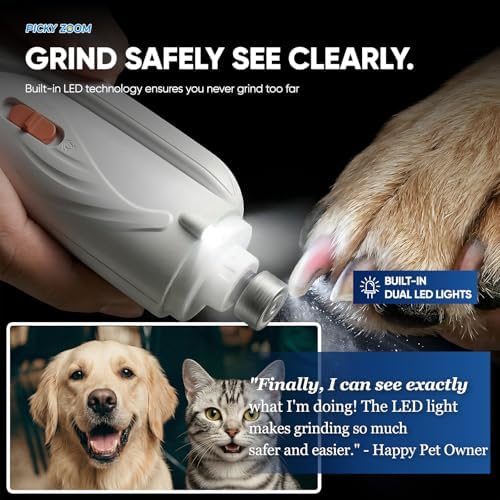 2-in-1 Dog & Cat Nail Clippers and Grinder with LED Light - Image 6