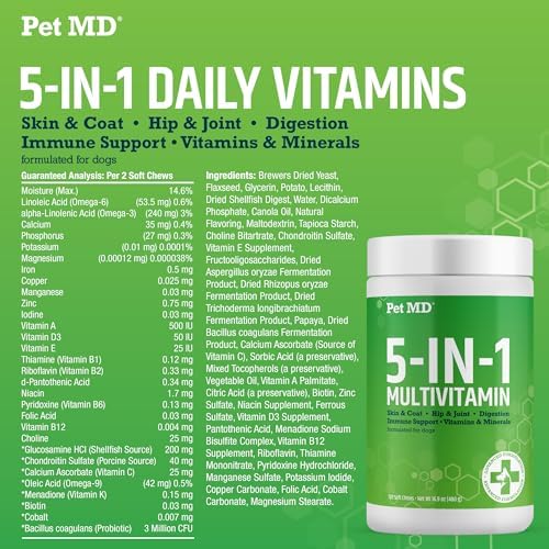 Pet MD Cucumber Melon Otic-Clean Ear Cleanser & 5-in-1 Multivitamin - Image 7
