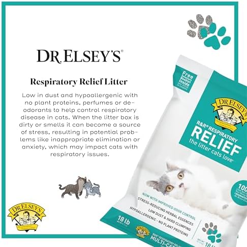 Dr. Elsey's R&R Stress-Reducing Clumping Clay Cat Litter 18 lb. Bag - Image 3