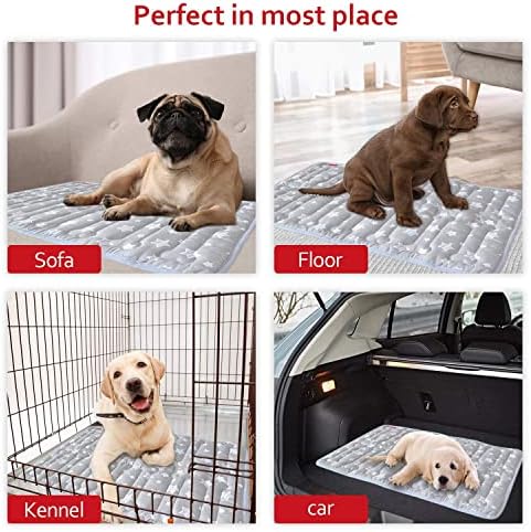 Dog Crate Mat (24" X 18"), Soft Dog Bed Pad Mat with Cute Prints - Image 6