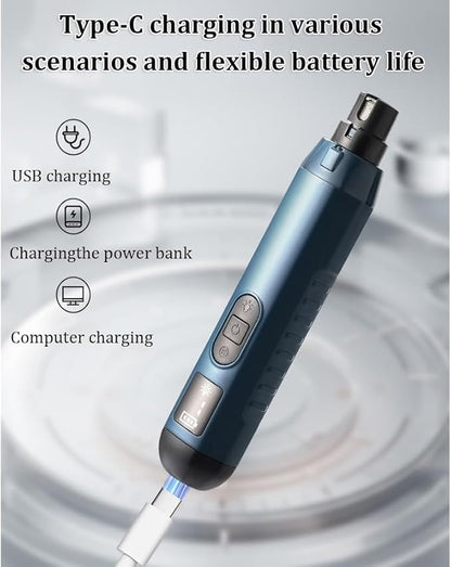 Silent Groom Pro, Nail Trimmer with LED Light & 5 Speeds,Quick USB Charge,Electric Rechargeable Pet Nail Trimmer for Small Medium Large Dogs & Cats