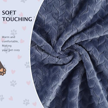 BVAGSS 6 Pack Small Dog Blanket, Super Soft Warm Pet Cover Blankets, Wheat Ears Print Puppy Fleece Flannel Blanket for Small Medium Dogs and Cats MW003 - Image 4