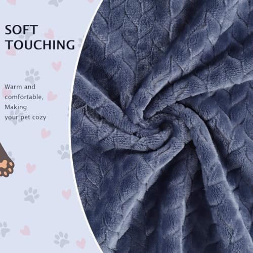 BVAGSS 6 Pack Small Dog Blanket, Super Soft Warm Pet Cover Blankets, Wheat Ears Print Puppy Fleece Flannel Blanket for Small Medium Dogs and Cats MW003 - Image 4