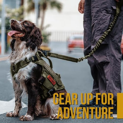 OneTigris Tactical Bungee Leash with 2 Handles Quick Release (Ranger Green) - Image 6