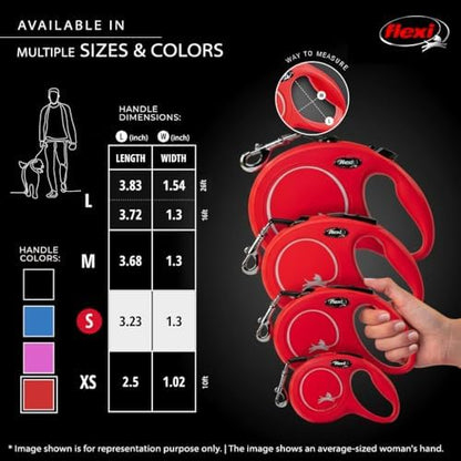 FLEXI® Classic Cord Retractable Dog Leash, Small, 16 ft - Red - Image 5