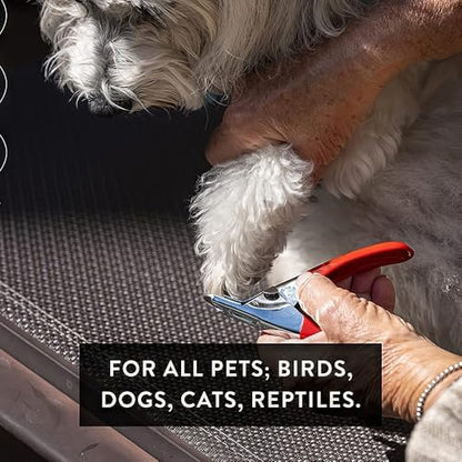 Pet Care Pedicure Kit for Dogs, Cats, Birds and Reptiles - Nail Clippers, File and Scissors Style Clippers Plus Case (3 Nail Clippers Plus Nail File) - Image 3