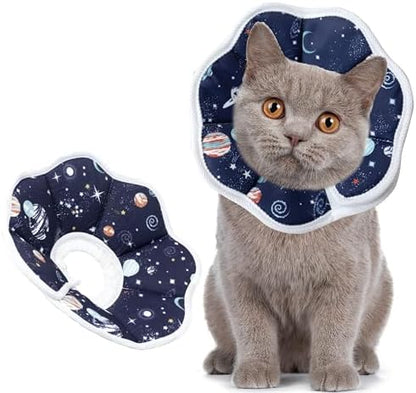 Soft Adjustable Cat Cone Collar, Comfortable Cat Recovery Collar by MAIIU