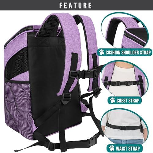 PetAmi Cat Backpack Carrier for Small Dogs and Large Cats, Airline Approved - Image 5