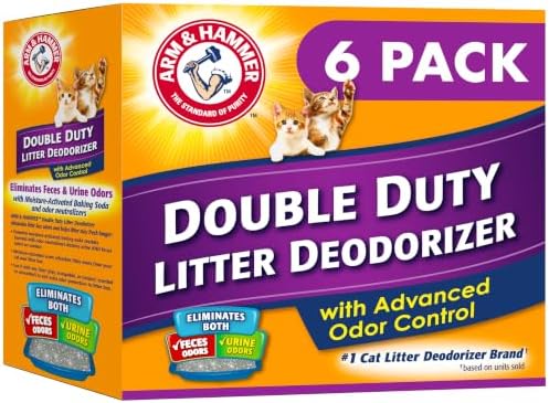ARM & HAMMER Cat Litter Deodorizer Double Duty, 30 oz, 6 Pack by ARMHAMMER