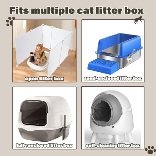 Cat Ramp for Litter Box, Anti-Tracking Cat Litter Trapper, Grey - Image 6