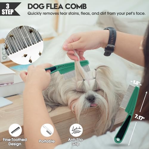 Bonteck Dog Slicker Brush for Dogs Grooming Kit 5PCS Long Haired Doodles - Image 6