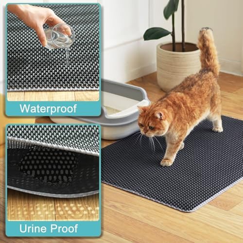 Extra large Cat Litter Mat, XXL 47x36in, Cat Litter Box Mats Extra Large - Image 4