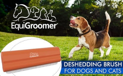 EquiGroomer 5-Inch Undercoat Deshedding Brush for Dogs & Cats, Orange - Image 2