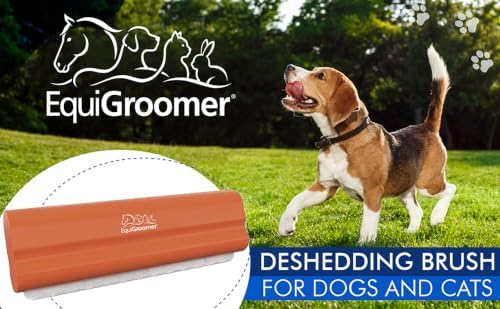 EquiGroomer 5-Inch Undercoat Deshedding Brush for Dogs & Cats, Orange - Image 2